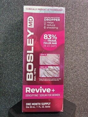 Bosley MD Revive Densifying Serum Women 1 Month Supply 1 fl Oz  Hair Growth